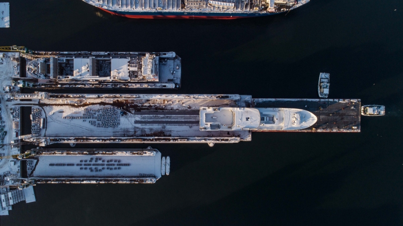 Pracowity początek roku w Karstensen Shipyard Poland. Wodowanie dużej jednostki rybackiej [foto, wideo]-GospodarkaMorska.pl