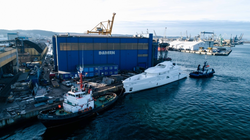 Stocznia Damen Shipyards Gdynia - specjaliści w budowie kadłubów luksusowych jachtów-GospodarkaMorska.pl