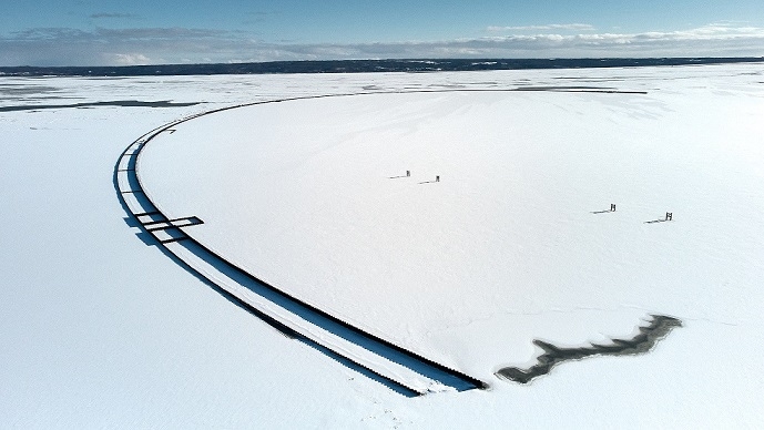 Atak zimy nie opóźnił prac na Mierzei-GospodarkaMorska.pl