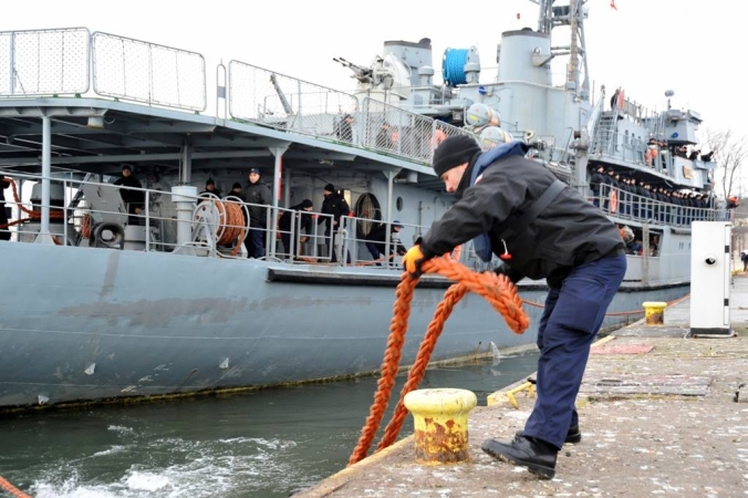 ORP Wodnik wrócił z zimowego rejsu-GospodarkaMorska.pl