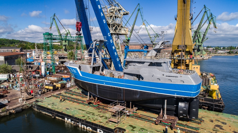 Kolejne wodowanie w stoczni Safe dla Damen Maskant [wideo, zdjęcia]-GospodarkaMorska.pl