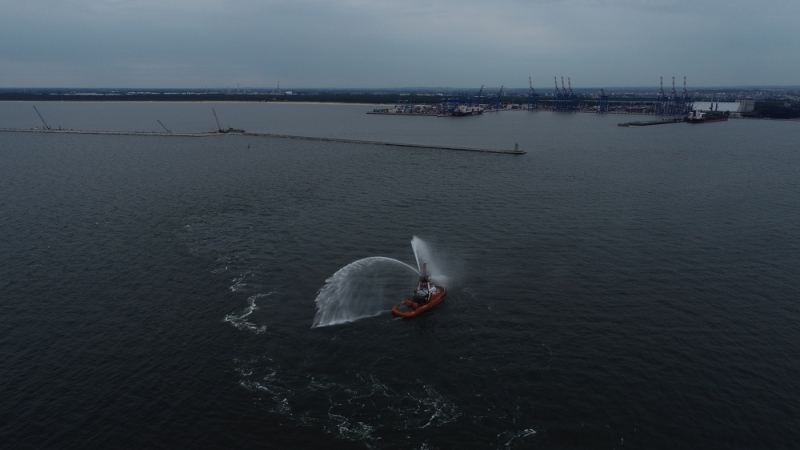 Portowa Straż Pożarna Florian zadba o bezpieczeństwo w Porcie Gdańsk [WIDEO]-GospodarkaMorska.pl