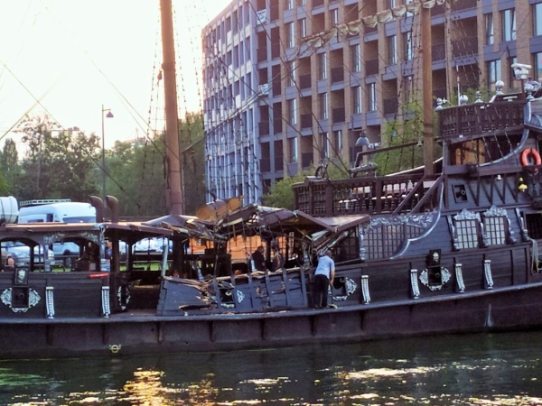 Kolizja statków na Motławie. Załoga 