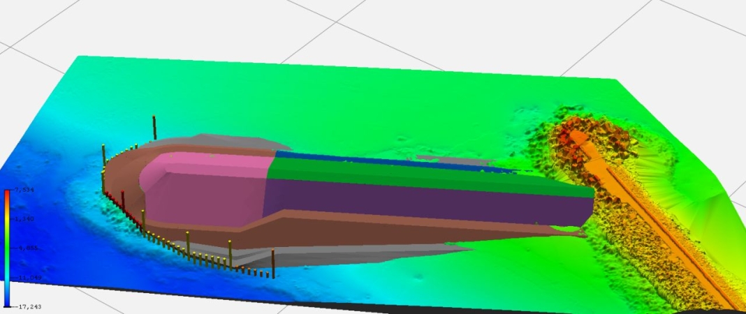 Wuprohyd stworzył model 3D przebudowy falochronów dla Portu w Kłajpedzie [ZDJĘCIA]-GospodarkaMorska.pl
