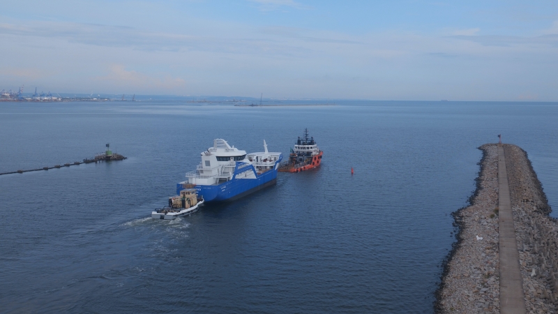 Nowoczesny transportowiec ryby żywej 