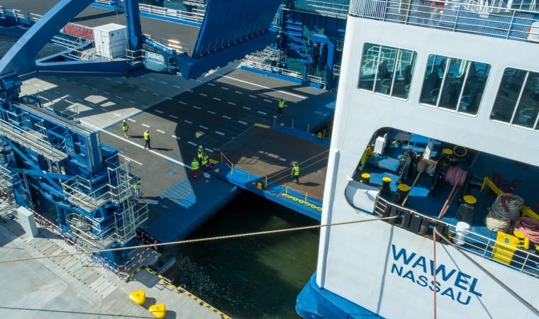 Kazimierz Koralewski, wiceprezes Portu Gdynia: „Sukces próbnych cumowań potwierdza naszą gotowość do współpracy z Polferries” [WIDEO, ZDJĘCIA]-GospodarkaMorska.pl